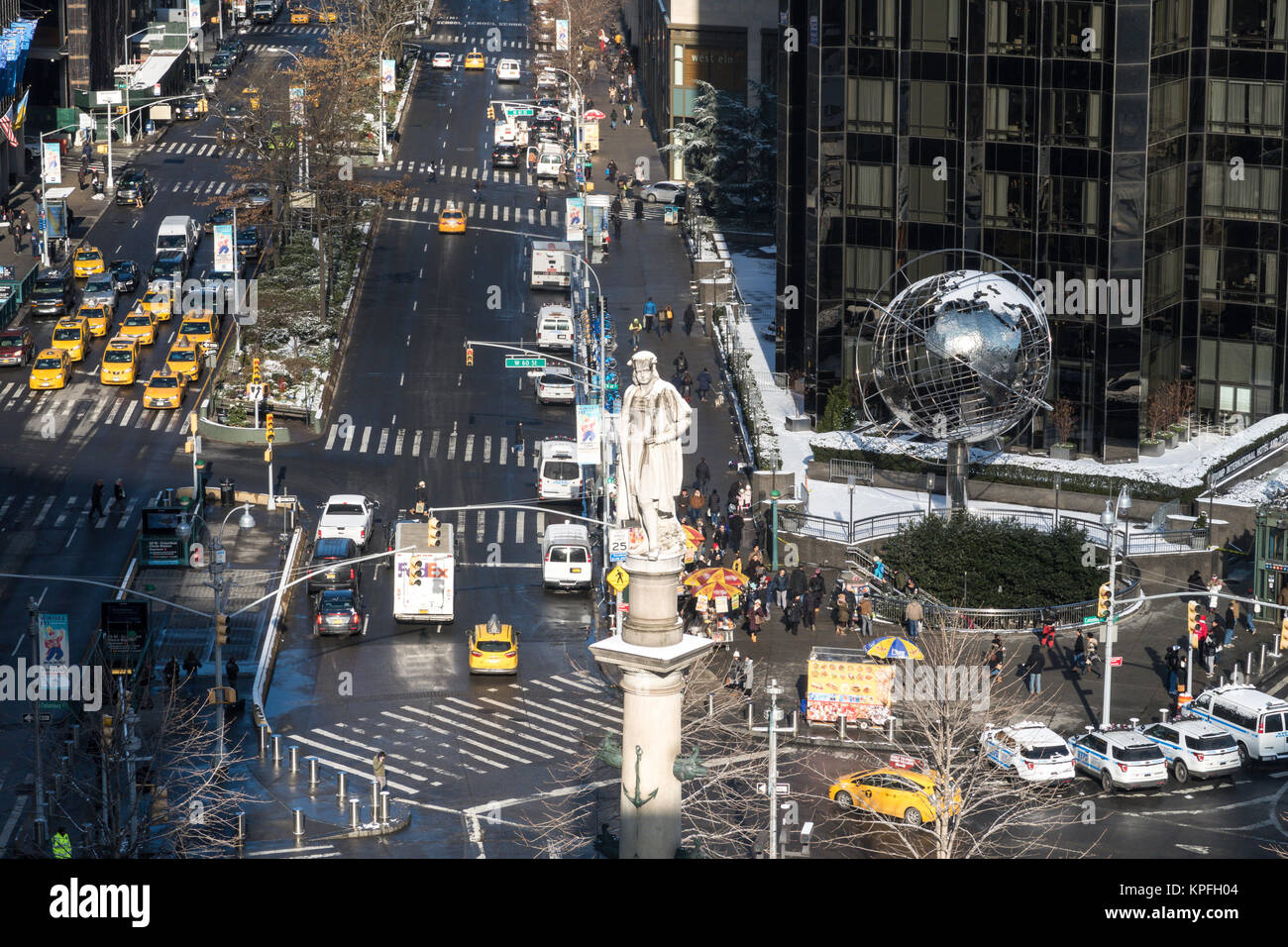 Columbus Circle, NYC Foto Stock