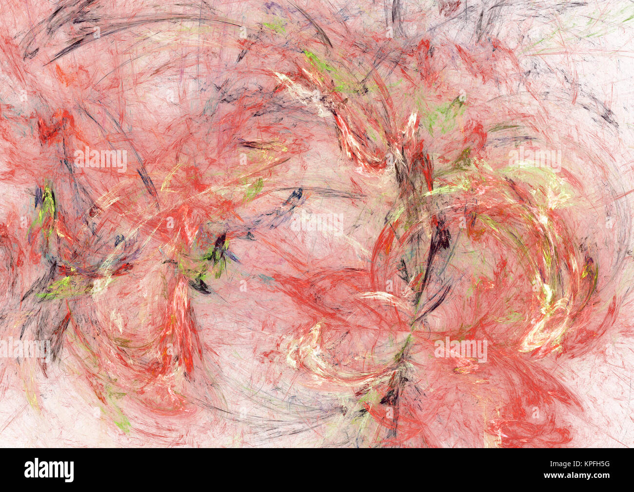 Fiamma frattale, bella immagine di sfondo Foto Stock