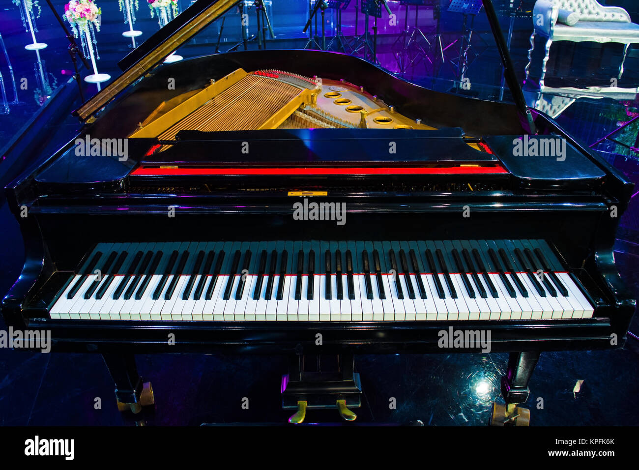 Classico grand piano Foto Stock