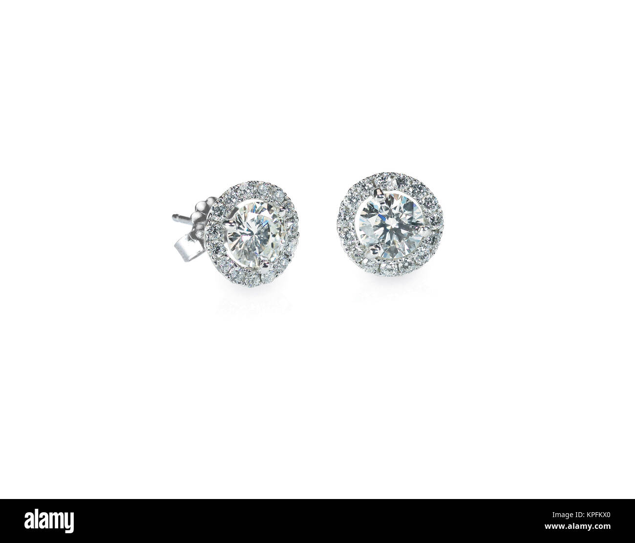 Bella alo Diamond orecchini Foto Stock