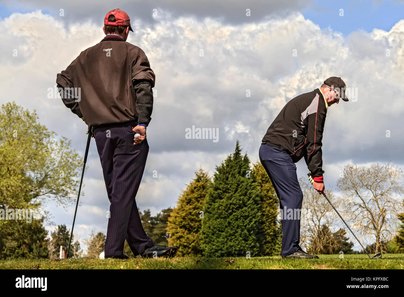 Il Golfer rinvio Off Berkshire REGNO UNITO Foto Stock