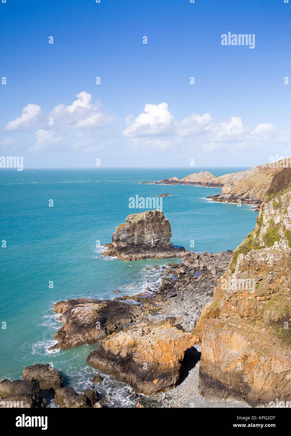 Scena costiere su Sark Foto Stock