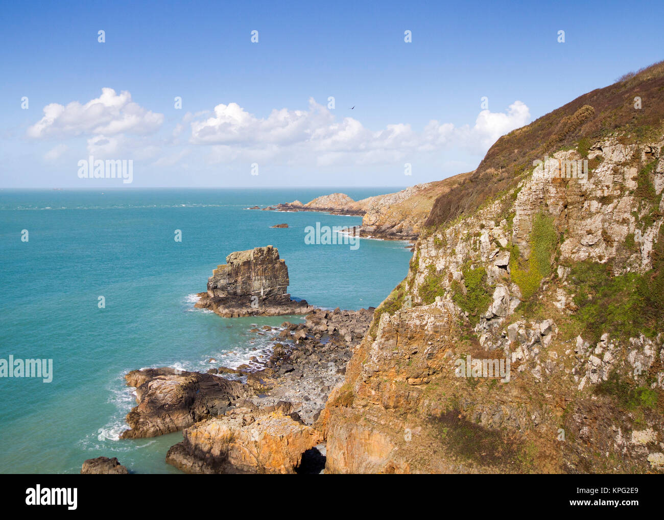 Scena costiere su Sark Foto Stock