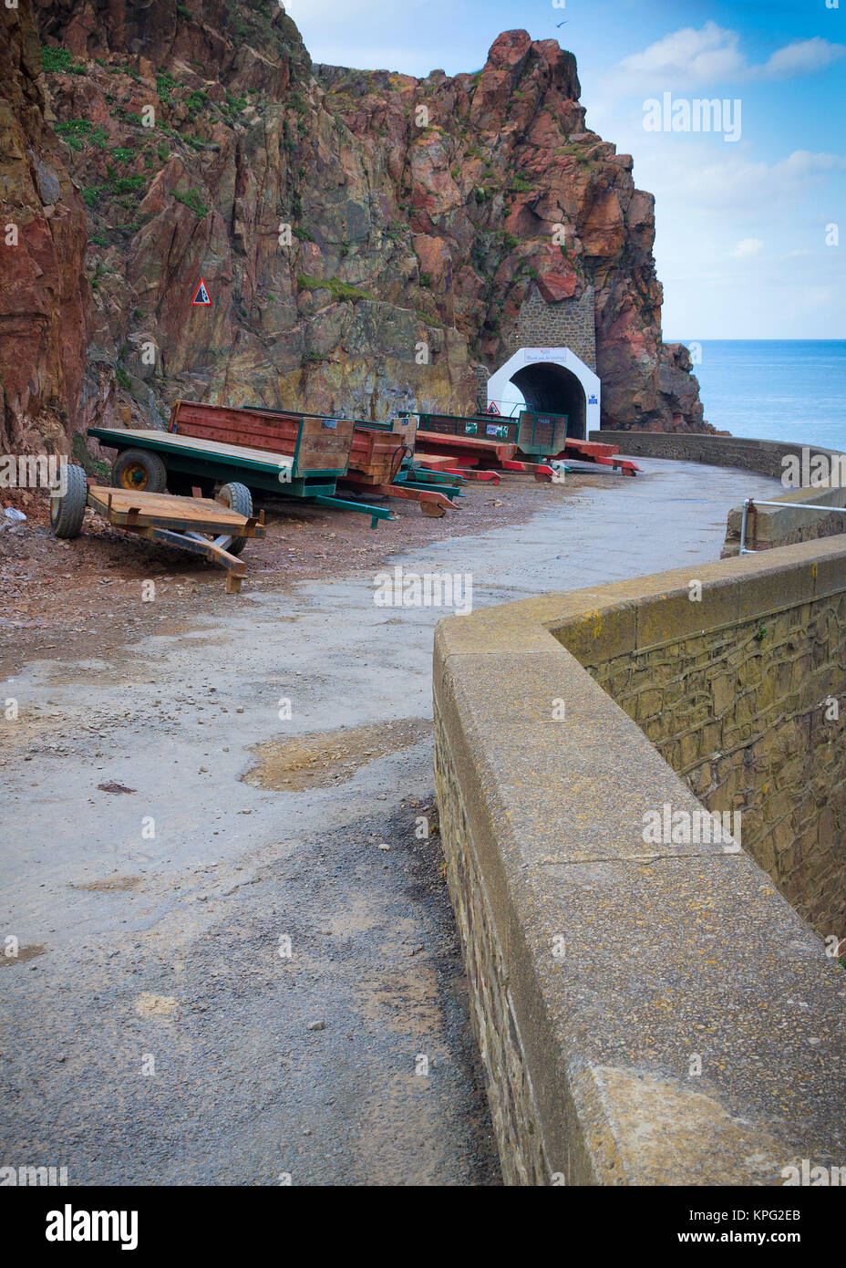 Scena costiere su Sark Foto Stock