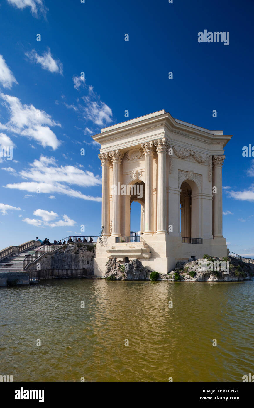 France, Languedoc-Roussillon, dipartimento di Herault, Montpellier, Chateau d'Eau, Promenade du Peyrou Foto Stock