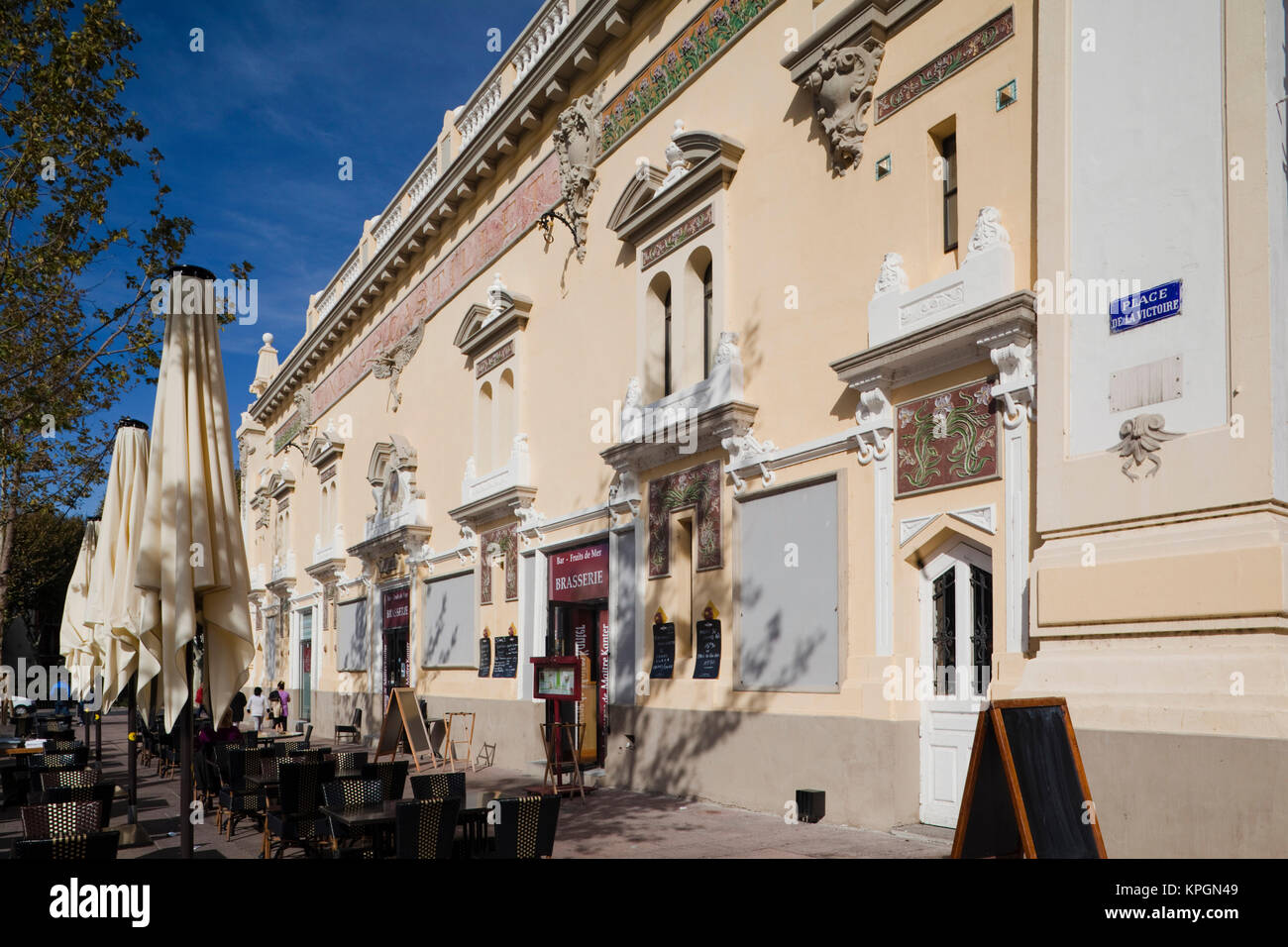 France, Languedoc-Roussillon, Dipartimento Pyrenees-Orientales, Perpignan, Cinema Castillet edificio Foto Stock
