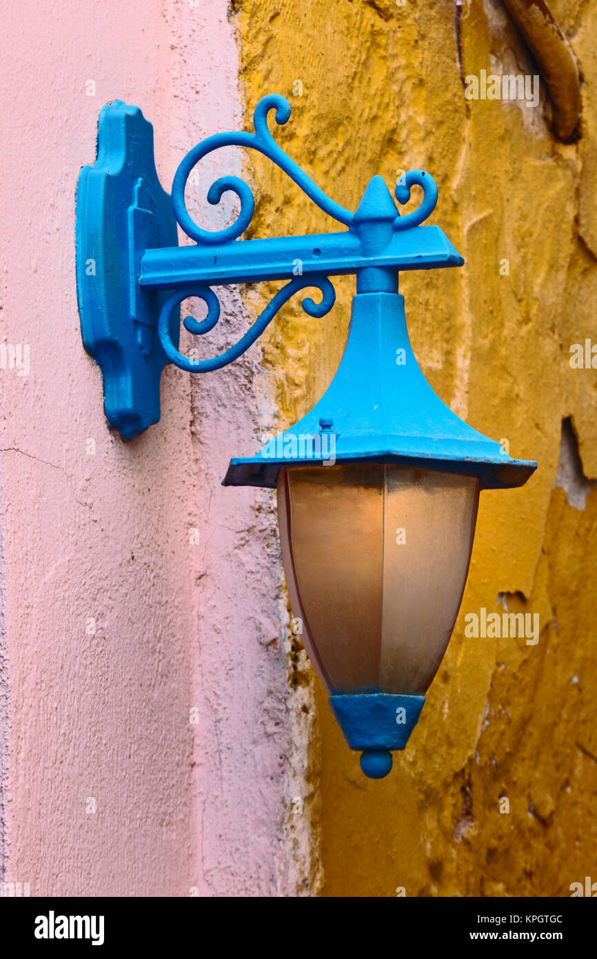 Apparecchio di illuminazione, Chania, Creta, Grecia Foto Stock