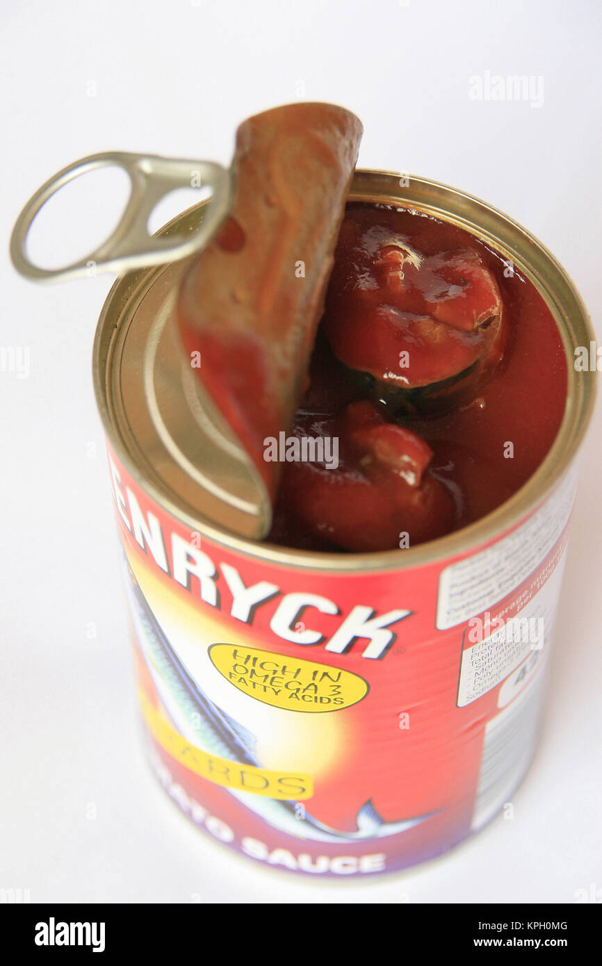 Possibile di Glenrych le sarde in salsa di pomodoro, Sud Africa. Foto Stock