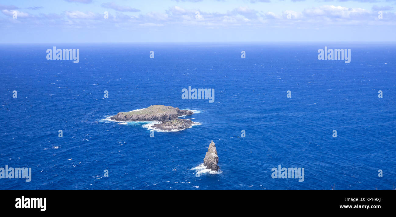 Viste di alcune isole vicino all isola di pasqua Foto Stock