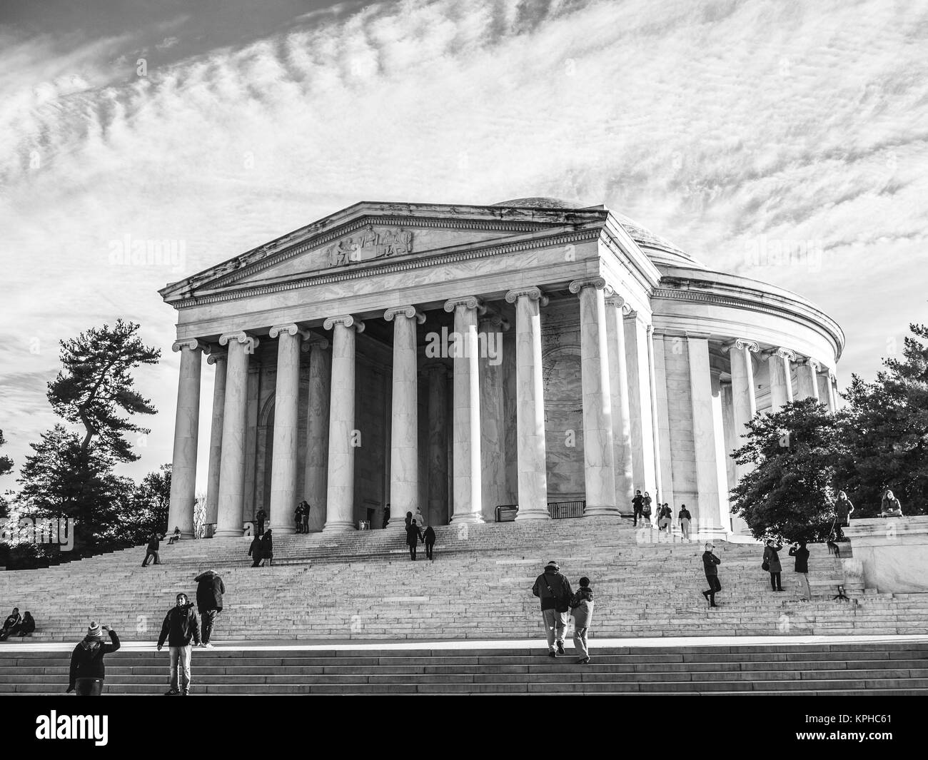 Washington DC, Stati Uniti d'America - 1 gennaio 2015. Il Thomas Jefferson Memorial è un memoriale presidenziale a Washington D.C. Foto Stock