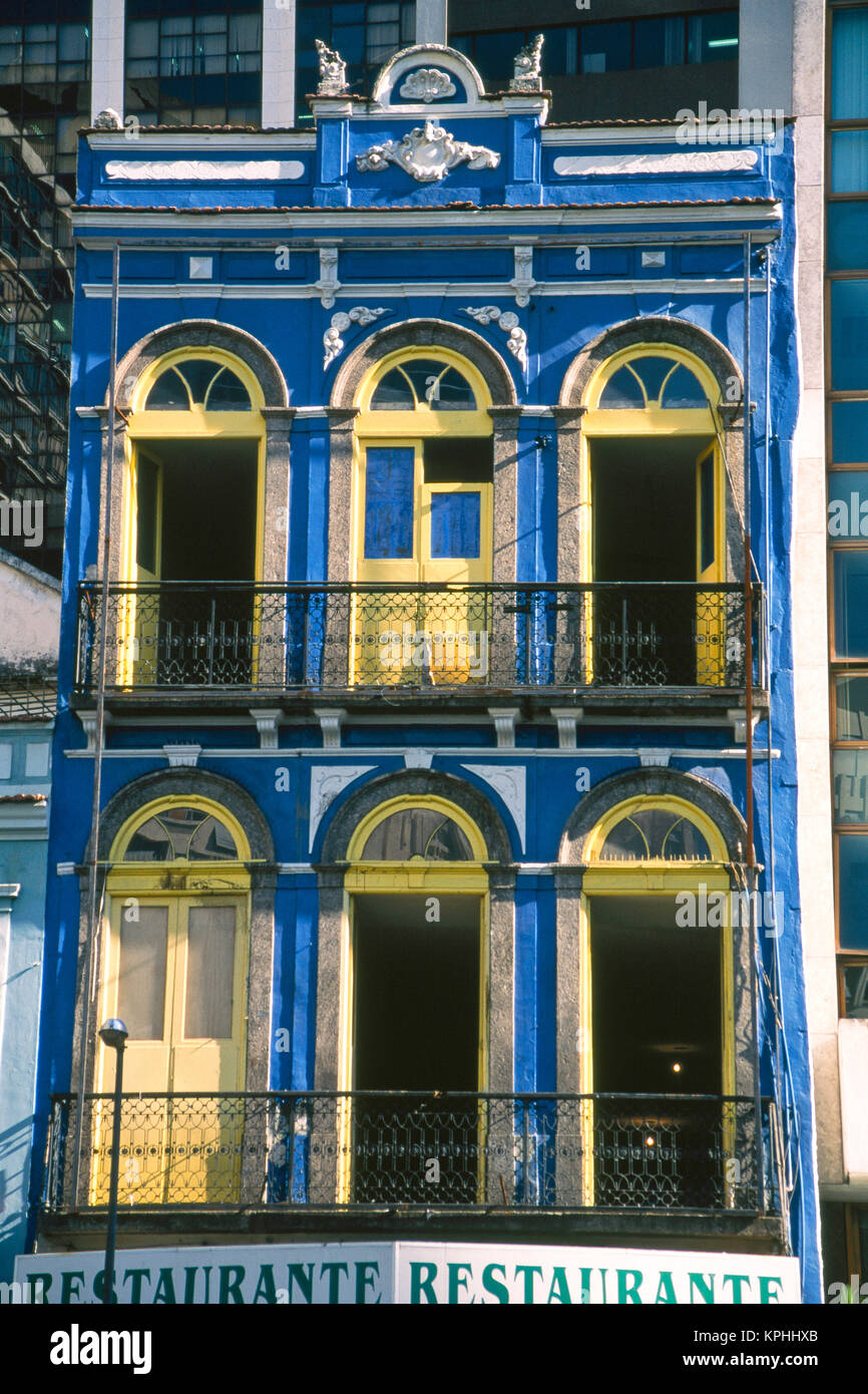 Il Brasile, Rio de Janeiro, colorato Alentejano ristorante. Foto Stock