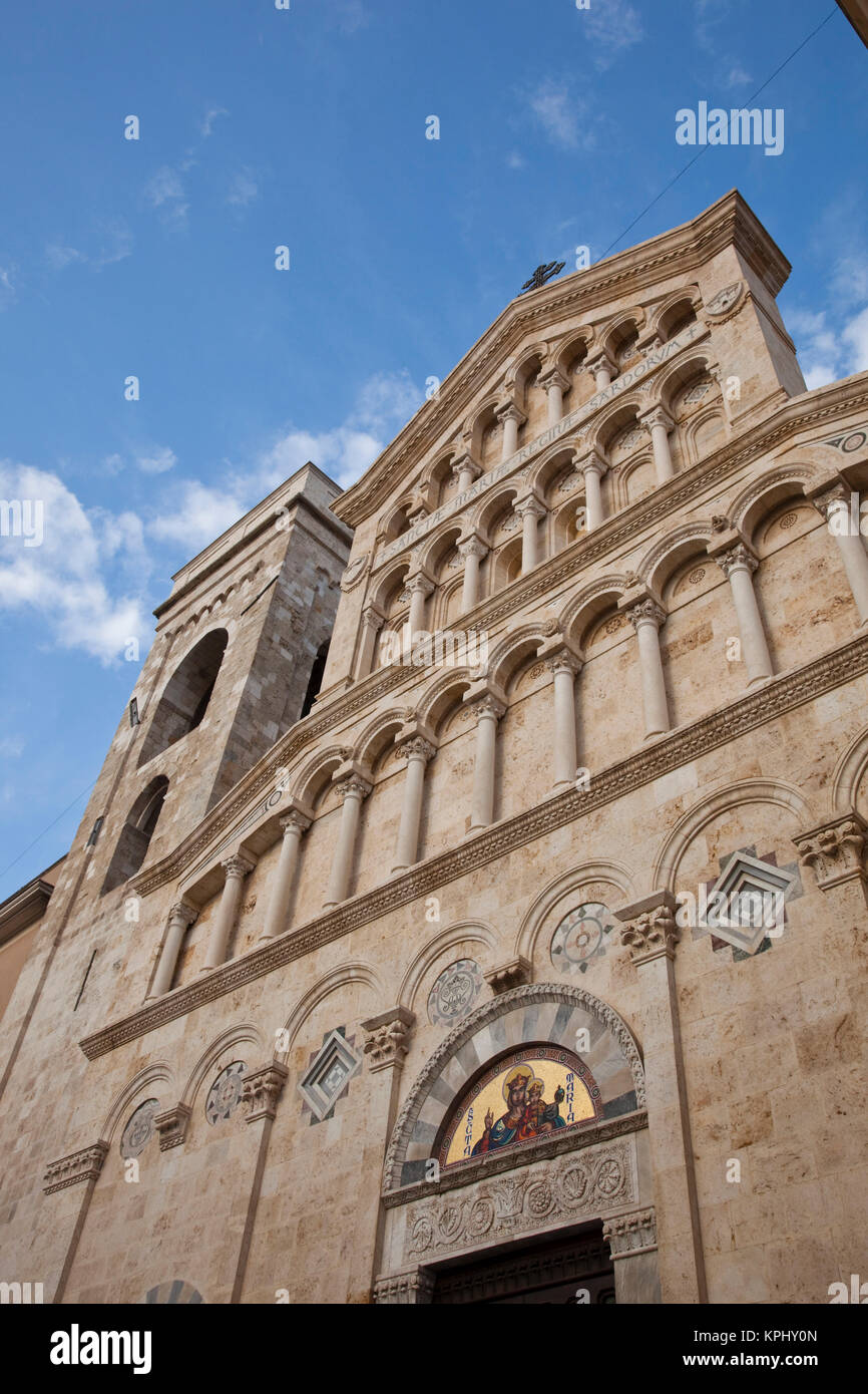 L'Italia, Sardegna, Cagliari. Il Castello Città Vecchia, la Cattedrale di Santa Maria. Foto Stock