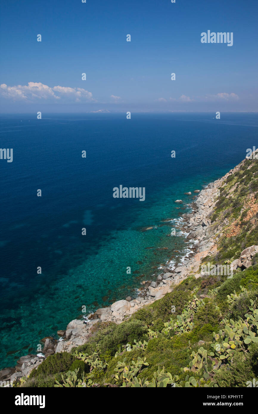 L'Italia, Sardegna, Capoterra. Costa sud-orientale. Foto Stock