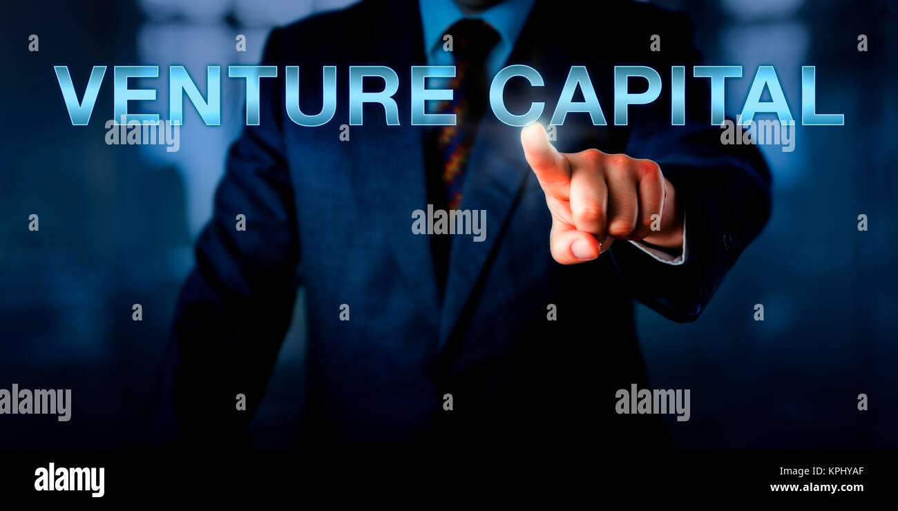 Angel Investor toccando il capitale di rischio Foto Stock