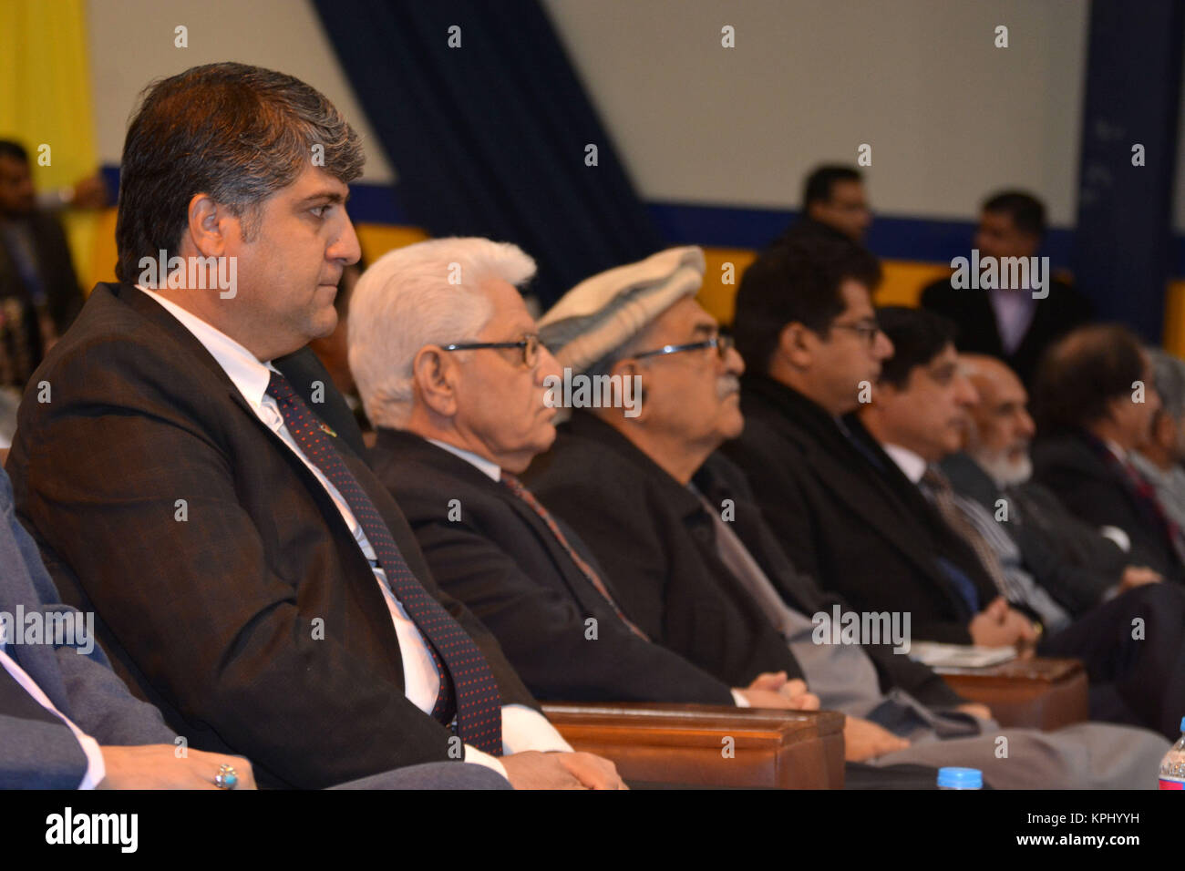 QUETTA, Pakistan. Dic-14 2017: Consiglio afgano Generel Sig. Waheed Ullah Momand e altre tribù e leader politico che partecipano durante la cerimonia di 1 Foto Stock