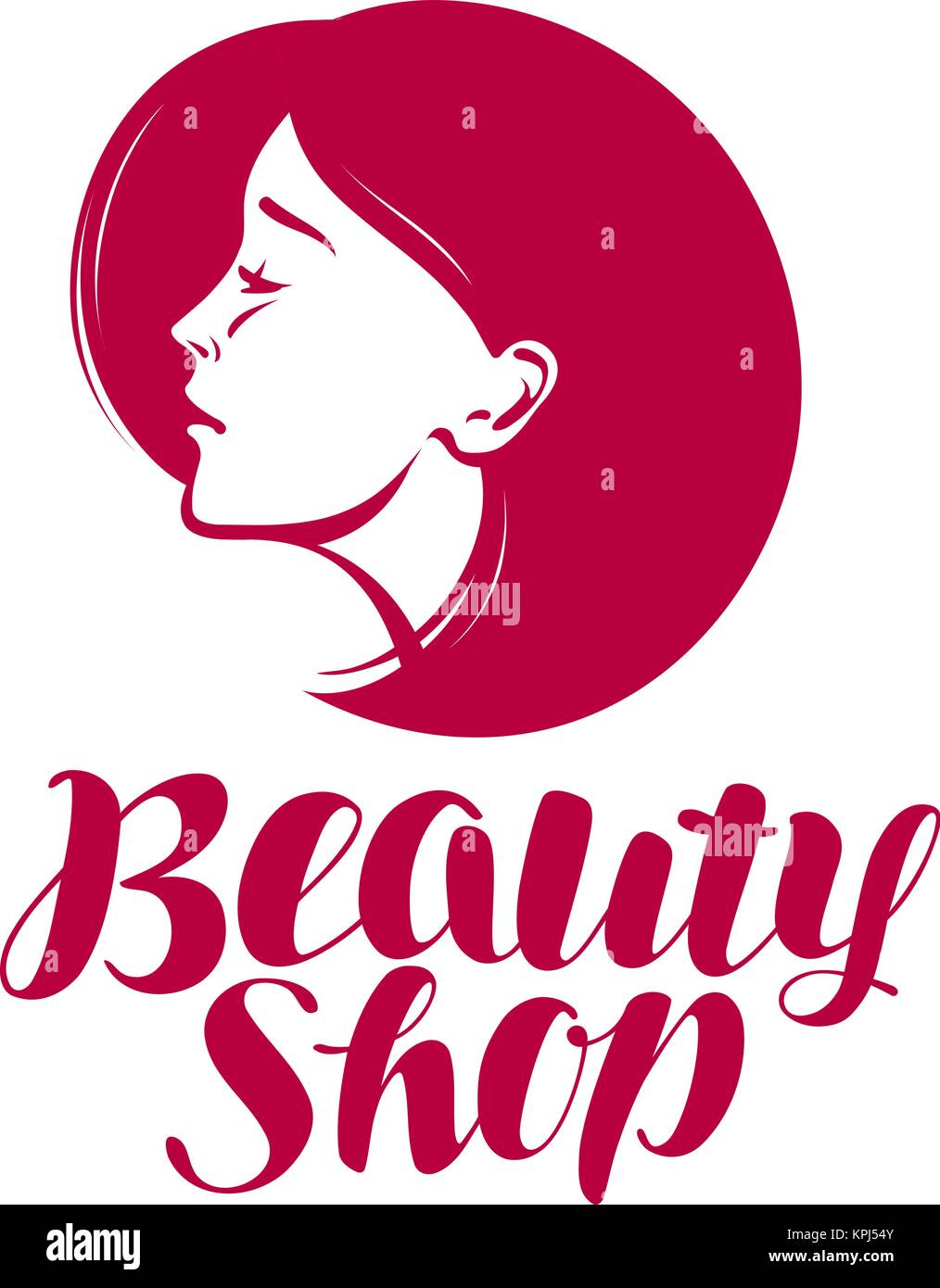 Bellezza, logo o etichetta. Trucco, cosmetico, spa e la relativa icona. Lettering illustrazione vettoriale Illustrazione Vettoriale