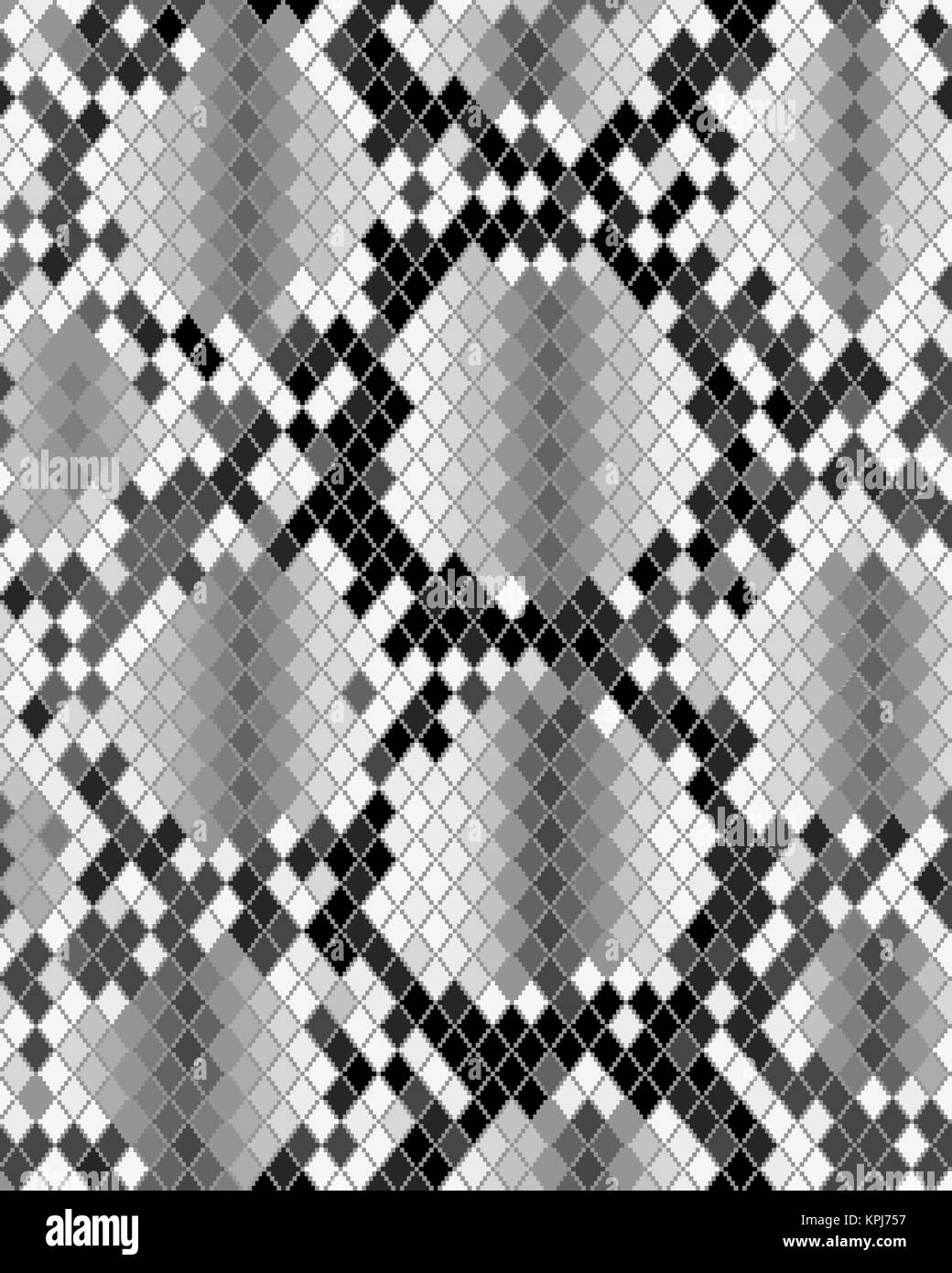 Illustrazione di grigio pelle di serpente, disegno tessile Foto Stock