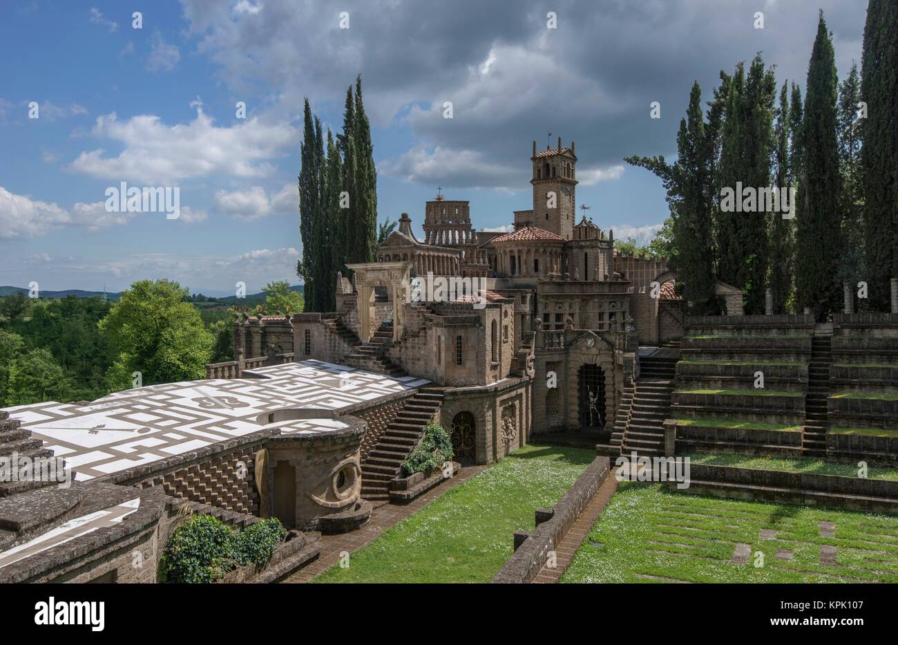 La scarzuola, architettura Foto Stock