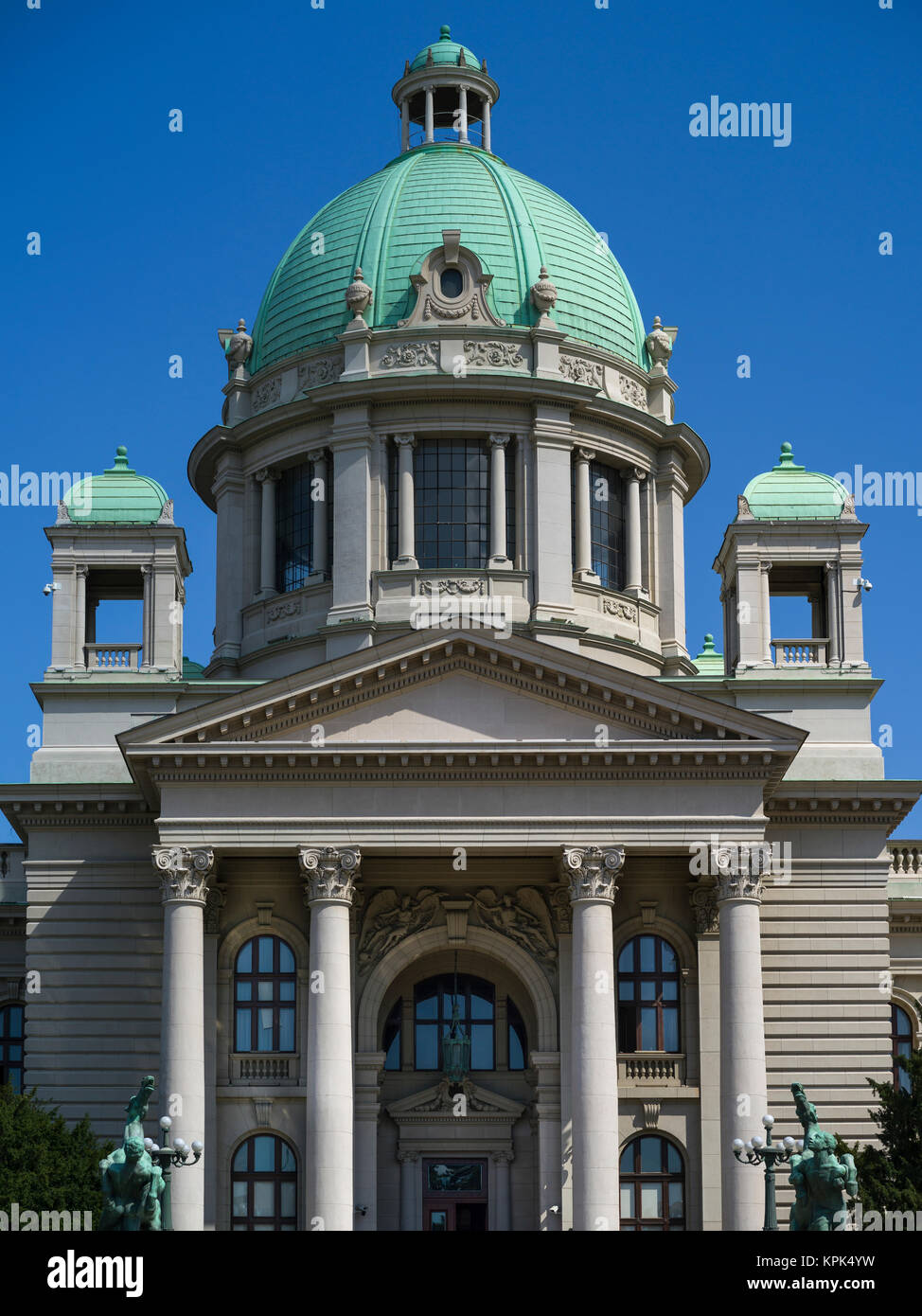 Le camere dell'Assemblea nazionale della Repubblica di Serbia; Belgrado e Vojvodina, Serbia Foto Stock
