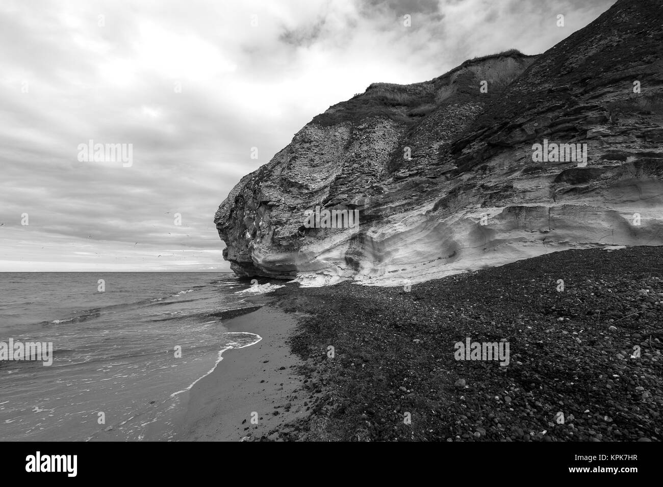 Spiaggia a Bulbjerg nella regione dello Jutland settentrionale vicino al parco nazionale di tuo Foto Stock