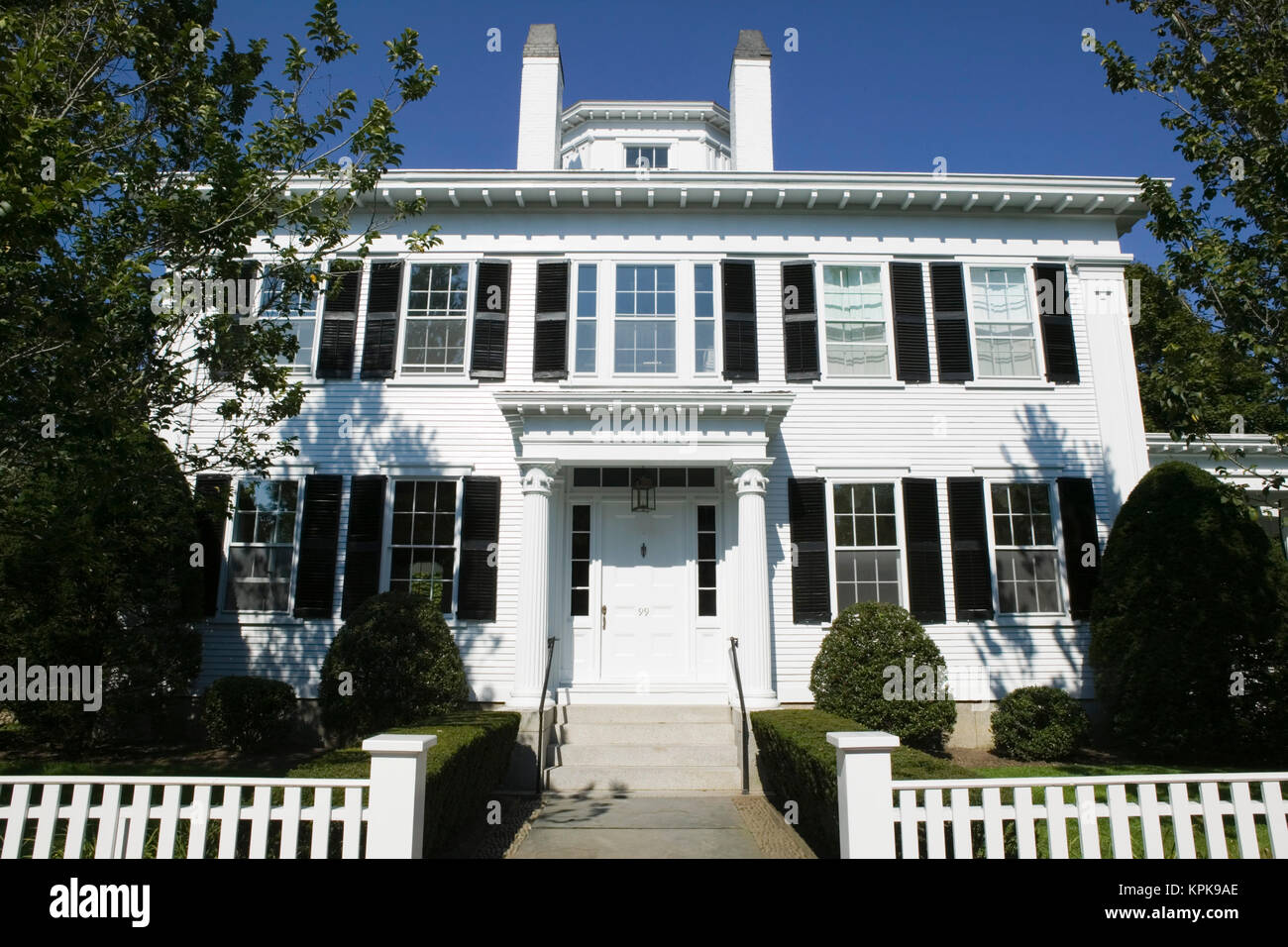 Stati Uniti d'America, Massachusetts, e al Vigneto di Martha: Edgartown, il dott. Daniel Fisher House, 1840's stile federale casa storica Foto Stock