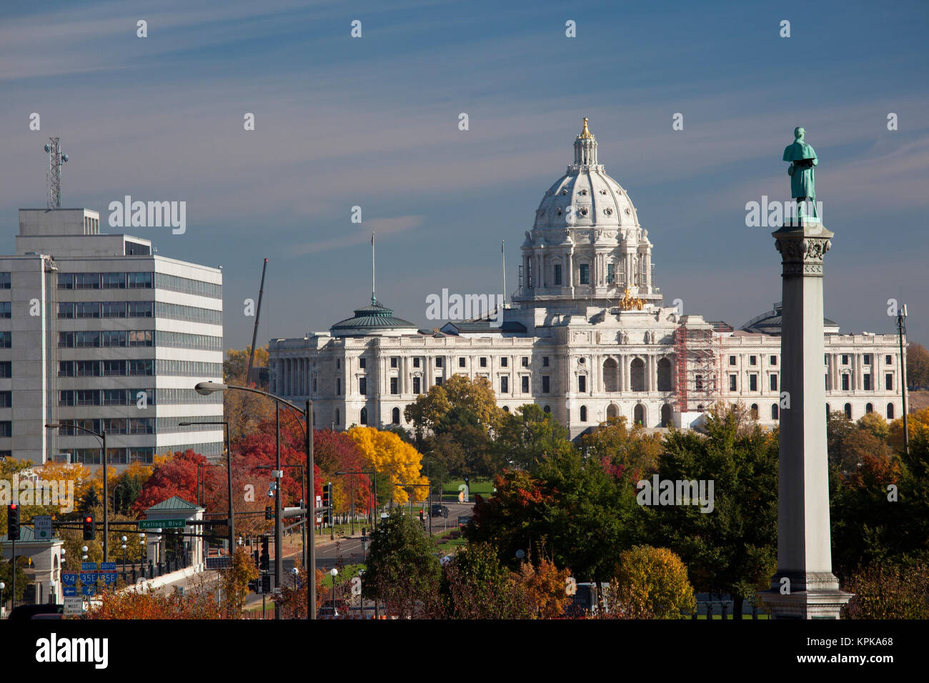 Stati Uniti d'America, Minnesota, Minneapolis, St. Paul, Minnesota State Capitol esterno Foto Stock
