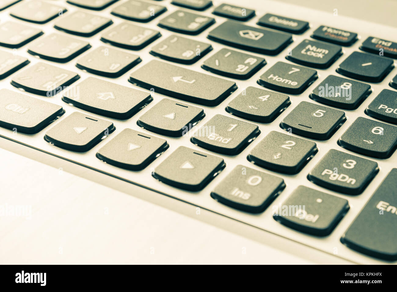 Laptop o Notebook chiudere il pulsante in alto a destra consente di visualizzare l'annata Foto Stock