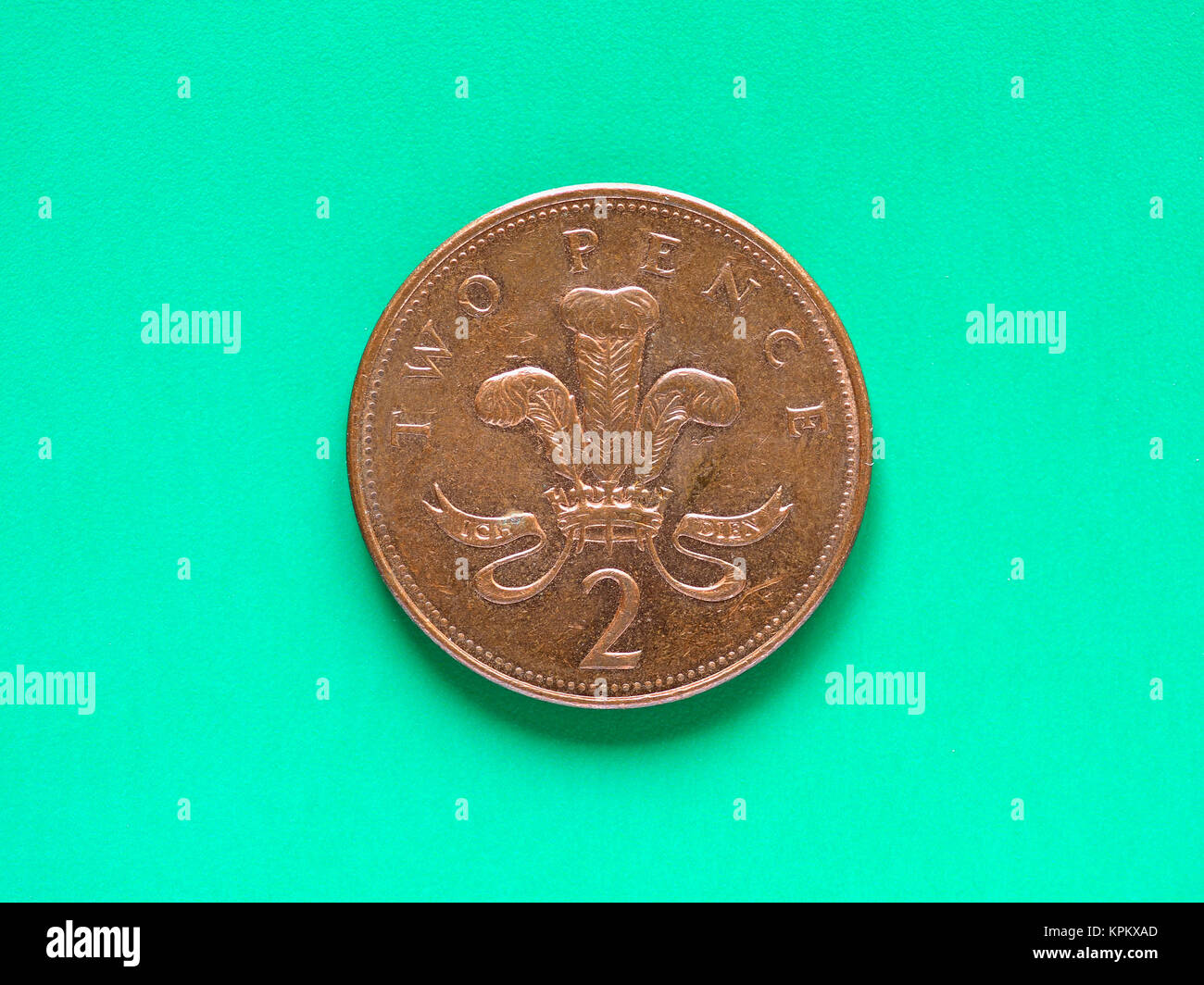 Sterlina GBP coin - 2 pence Foto Stock