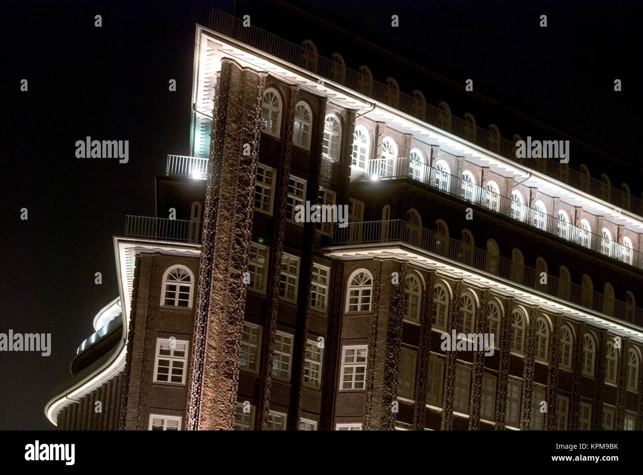 Chile-Haus, Amburgo. Foto Stock