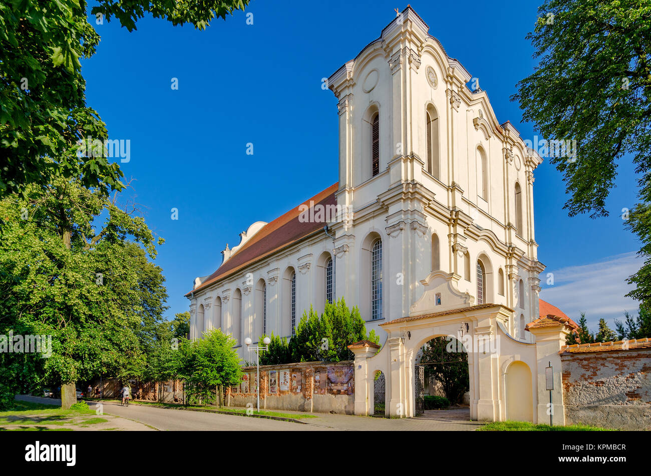 Chiesa del p. Assunzione della Beata Vergine Maria, ex monastero cystercian, Wagrowiec (tedesco: Wongrowitz), Grande Polonia voivodato, Polan Foto Stock