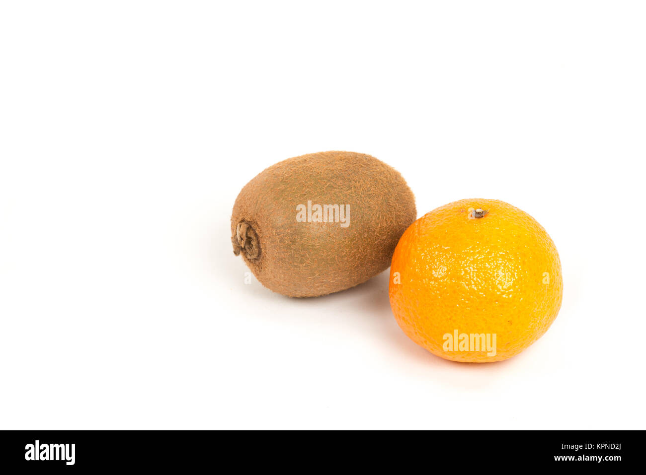 Kiwi e mandarino Foto Stock