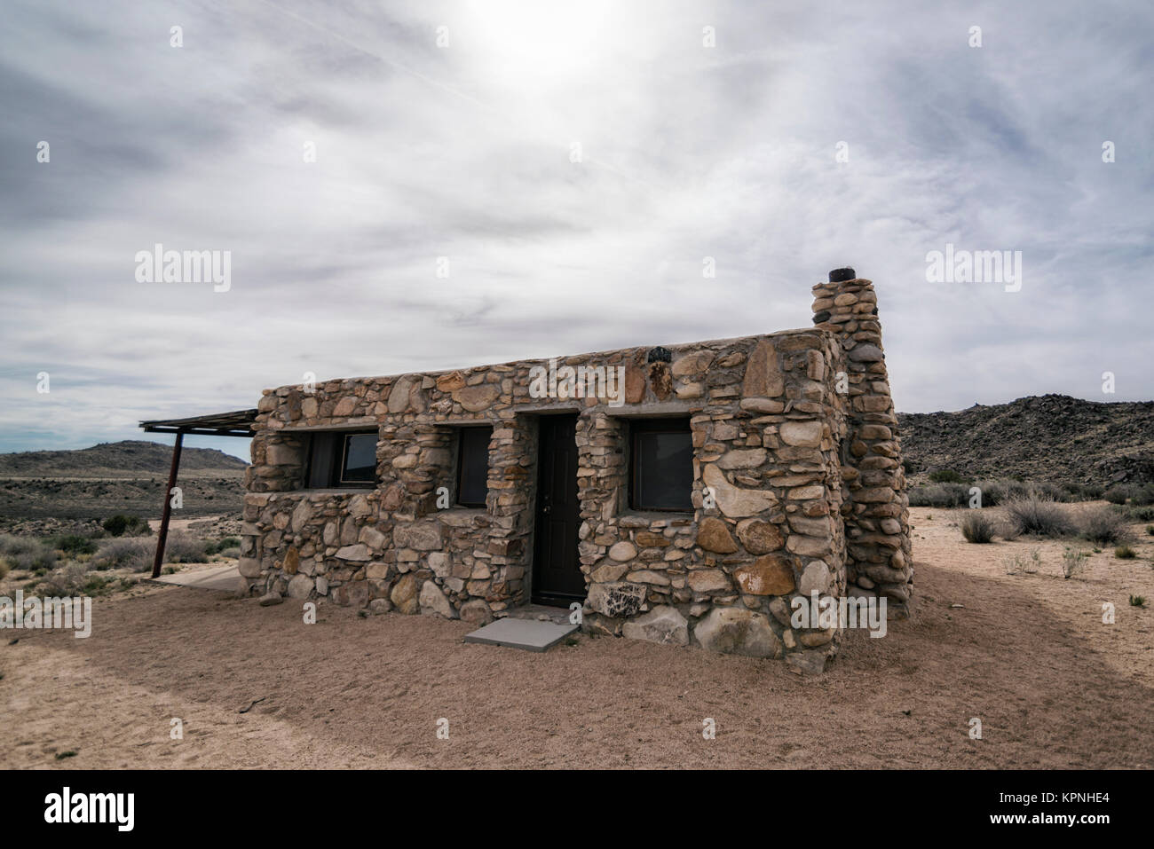 Casa in mezzo al deserto Foto Stock