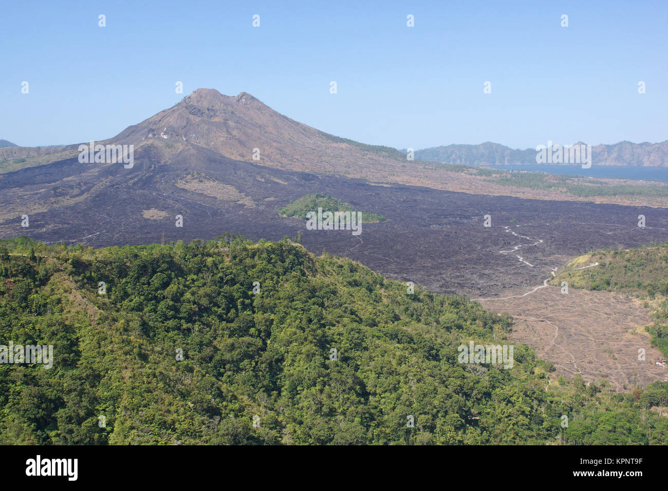 Vulkan Gunung Batur Bali, Indonesien Foto Stock