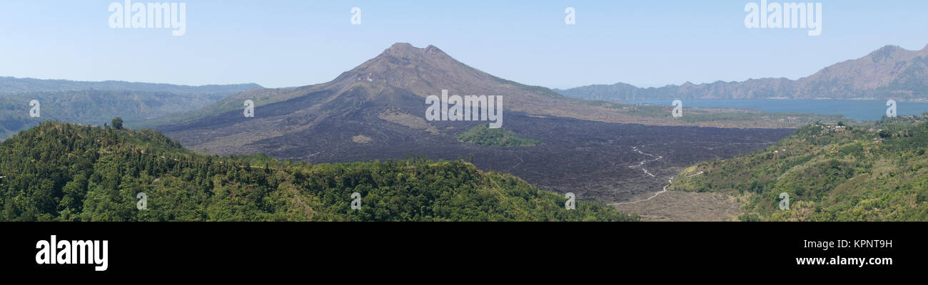 Vulkan Gunung Batur Bali, Indonesien Foto Stock