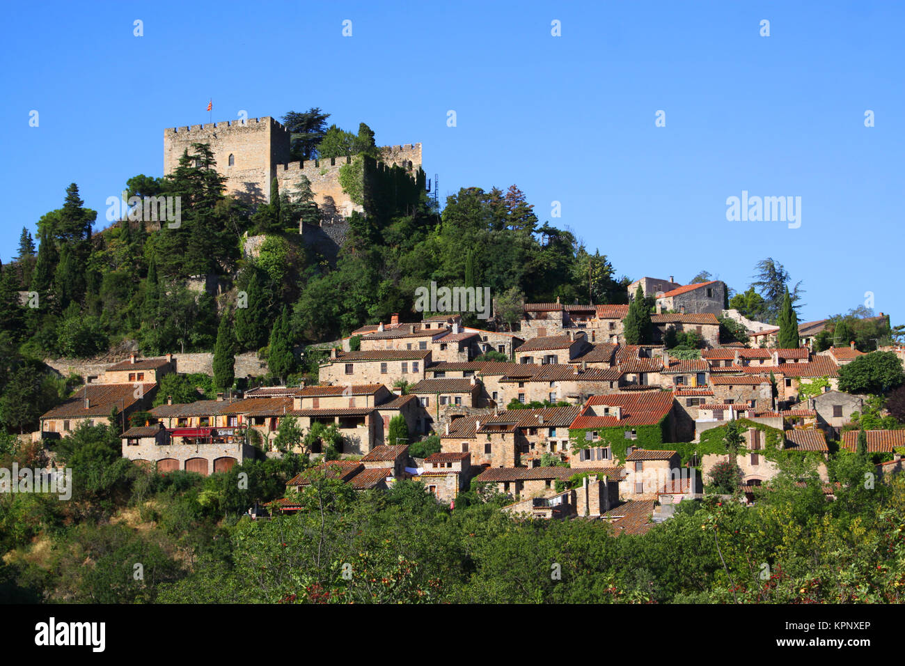 Castelnou Foto Stock