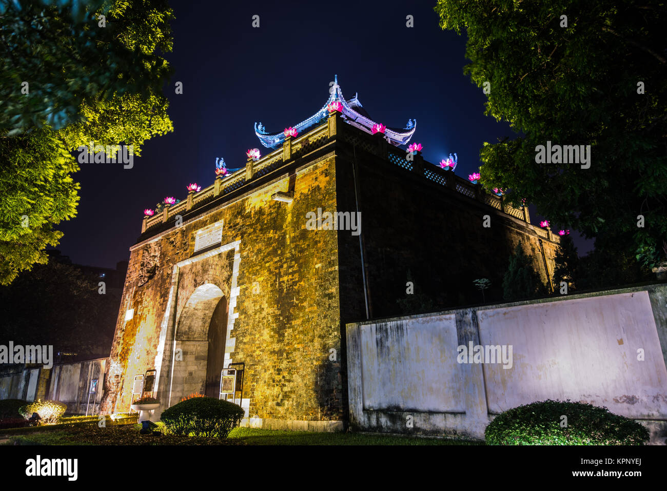 Porta settentrionale di cittadella Hanoi Foto Stock