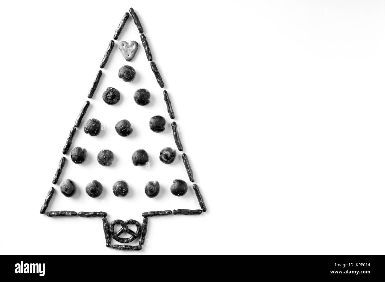 Salatini impostato come albero di Natale Foto Stock