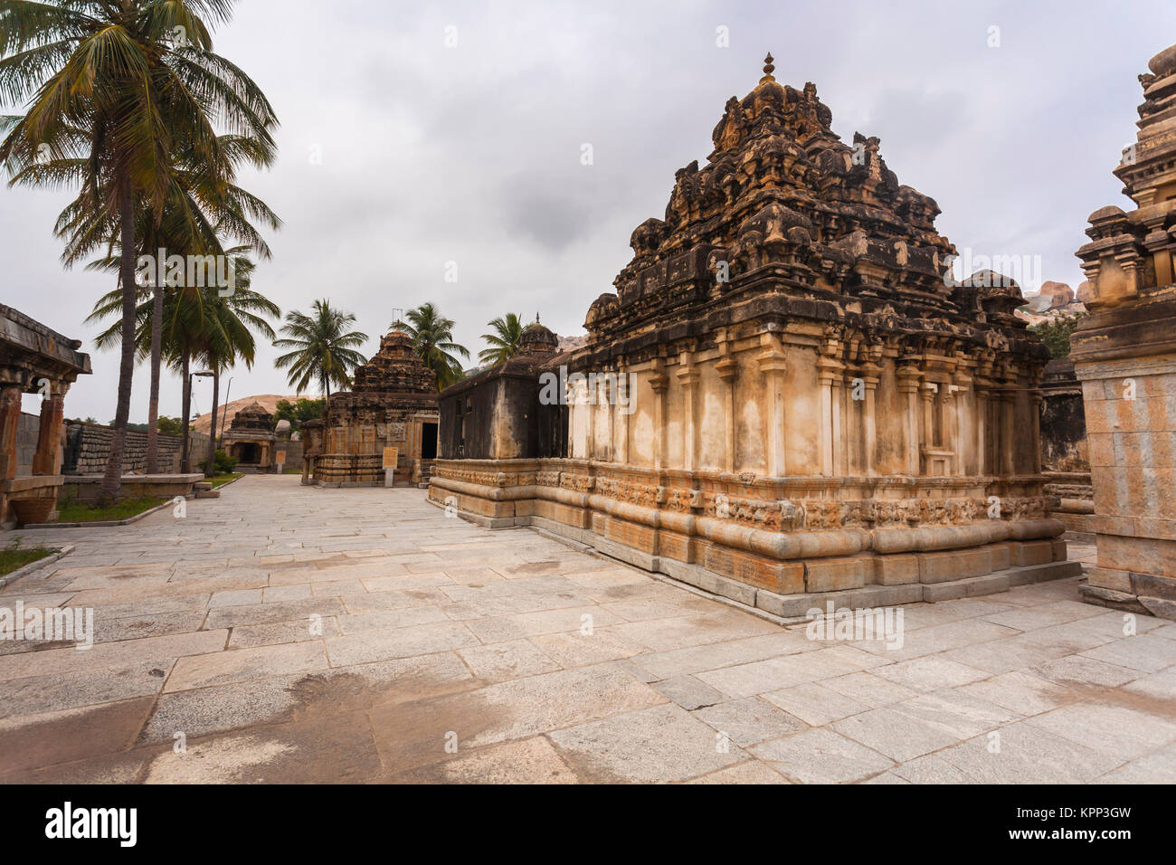 Asia, India, Karnataka, Avani, Ramalingeshwara tempio Foto Stock