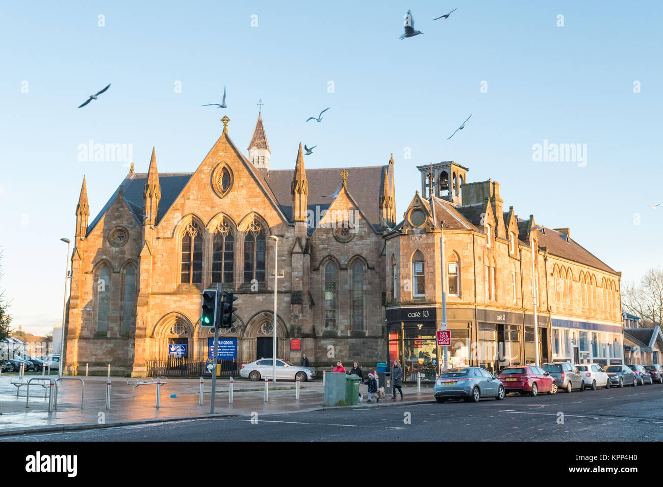 Govan, Glasgow - Govan Croce e Govan e Linthouse Chiesa Parrocchiale - ex St Marys Chiesa Foto Stock