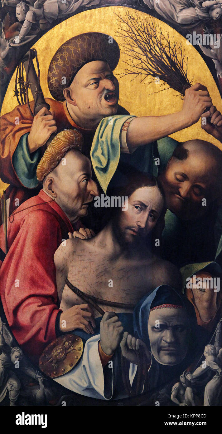 Trittico di insulti da Hieronymus Bosch 1450-1516 olandese/Netherlandish disegnatore e pittore Foto Stock