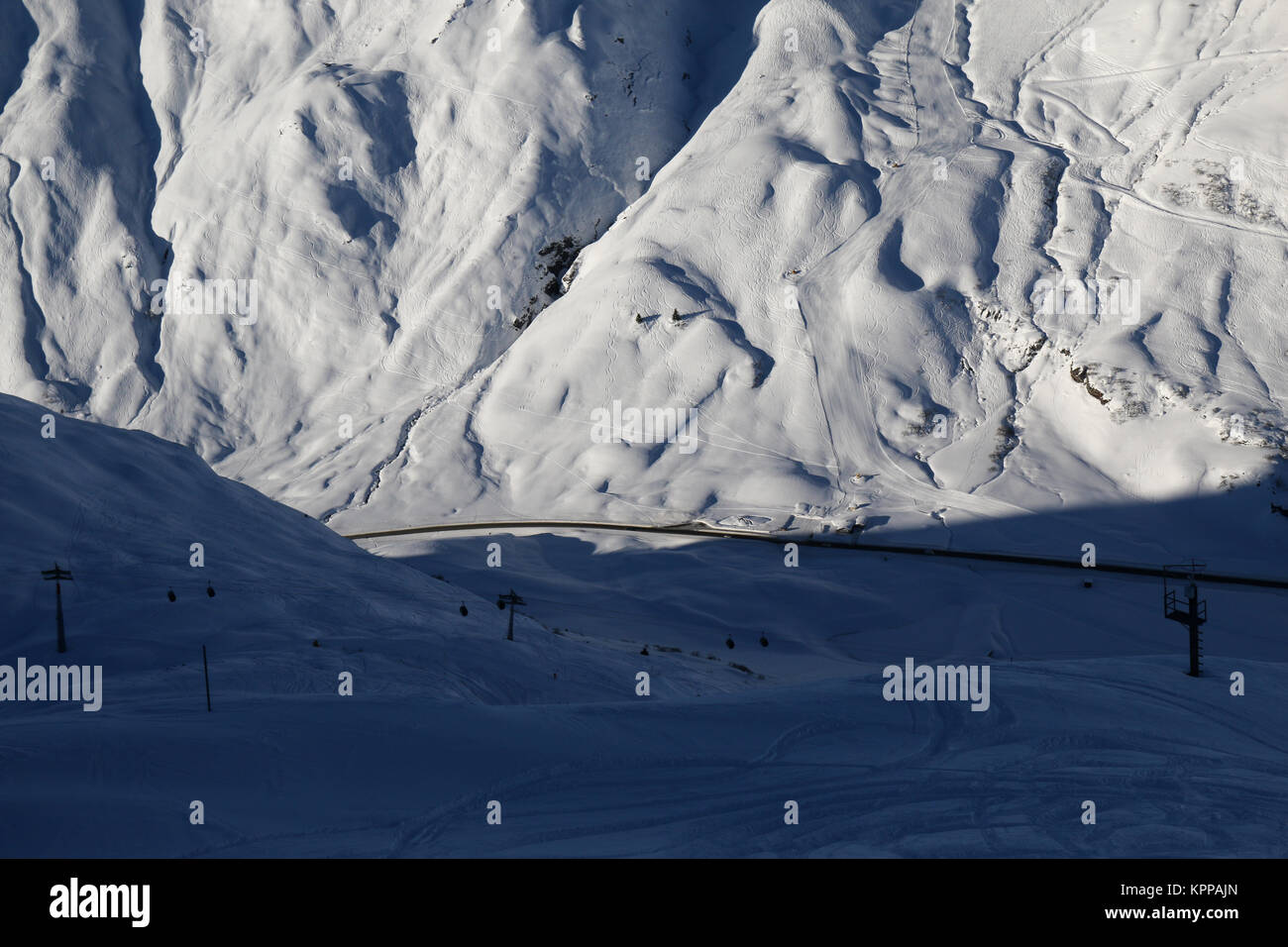 Vorarlberg Austria - Dicembre 07, 2017: Arlberg Ski Area Foto Stock