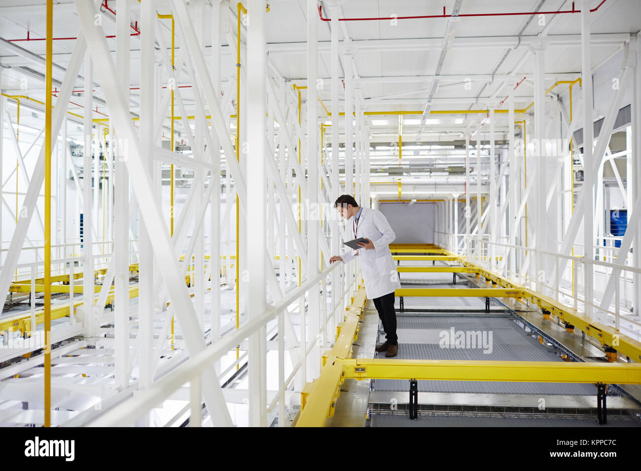 Lavoratore della fattoria di data mining Foto Stock