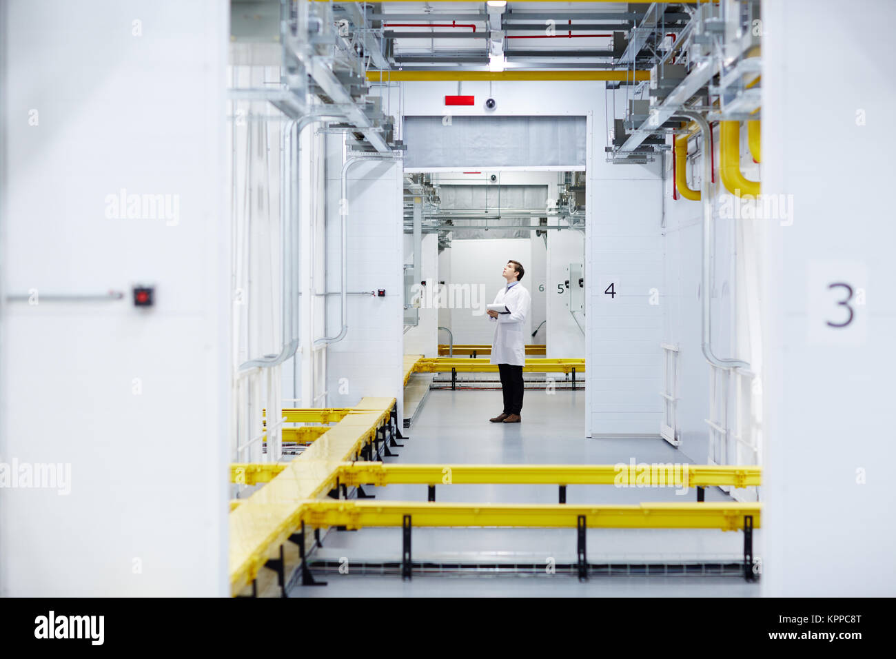 Lavorare nel centro dati Foto Stock