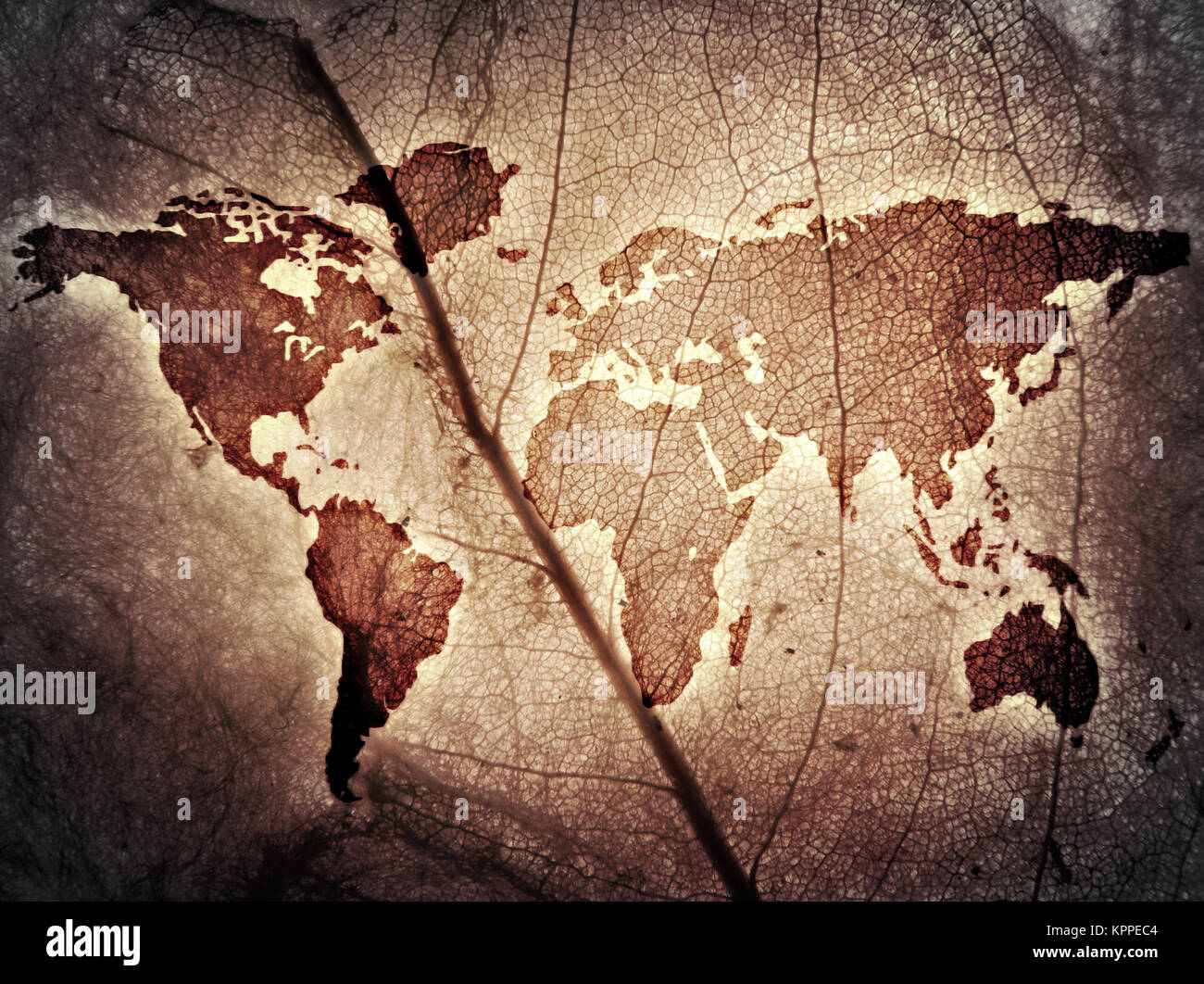 Mappa del Mondo illustrazioni 2D. Computer Design. Foto Stock