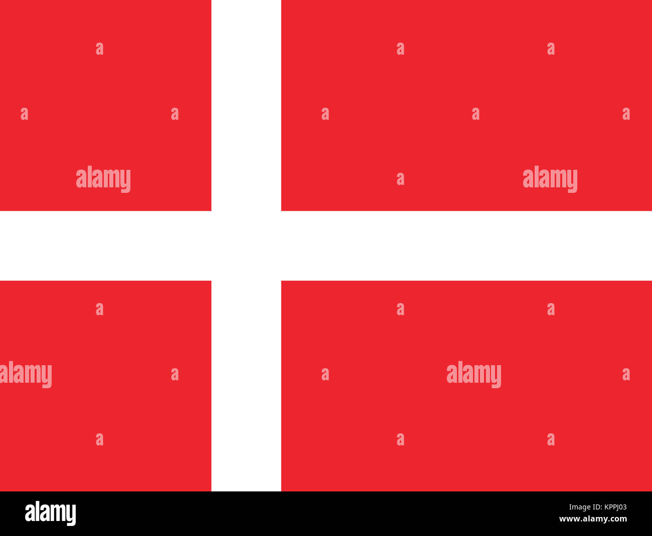 Bandiera Nazionale della Danimarca Foto Stock