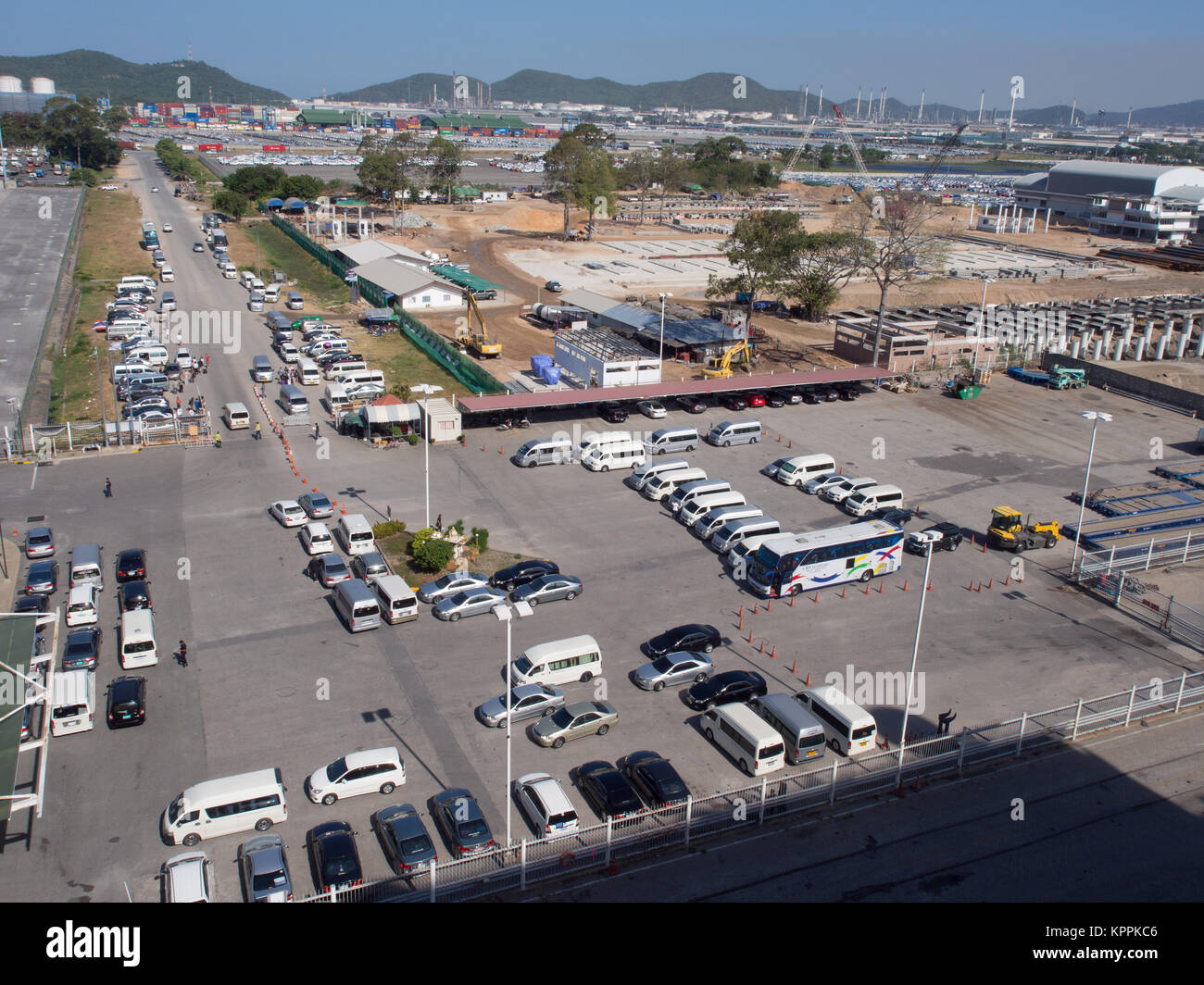 Porto Laemchabang Carpark Foto Stock