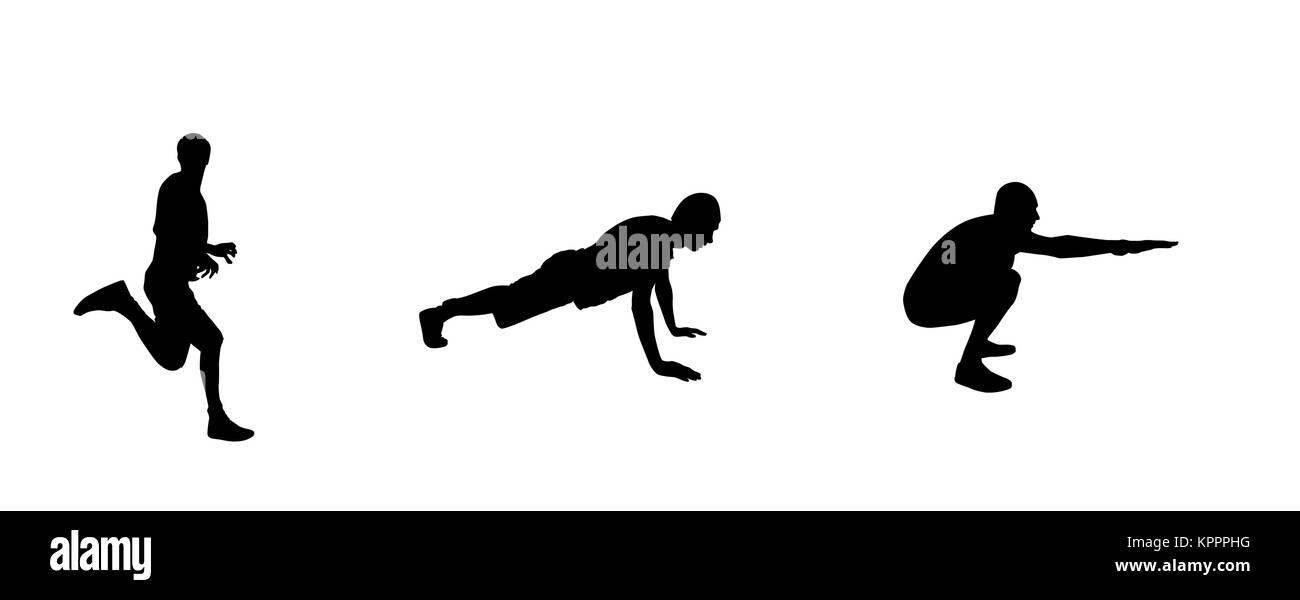 Adesivo per auto atleti: Silhouette di runner, persona impegnata io Illustrazione Vettoriale
