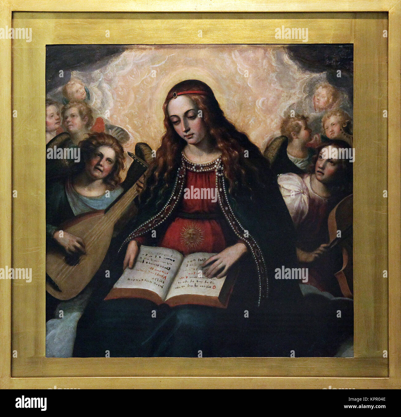 Retablo di Nostra Signora della Speranza da Juan Sariñena (1545-1619) pittore spagnolo.pintor español Foto Stock