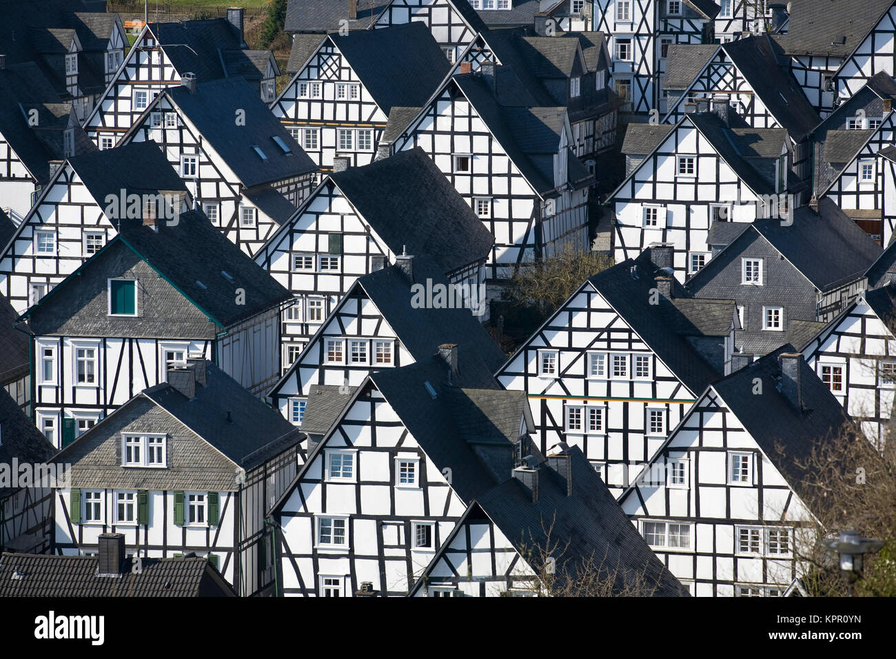 L'Europa, Germania, Siegerland regione, la città di Freudenberg. Europa, Deutschland, Siegerland, Freudenberg. Foto Stock