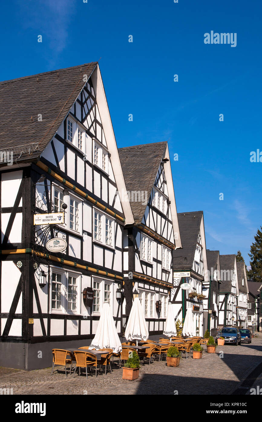 L'Europa, Germania, Siegerland regione, la città di Freudenberg. Europa, Deutschland, Siegerland, Freudenberg. Foto Stock